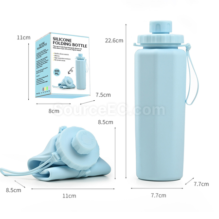 客製化矽膠折疊運動水樽禮品