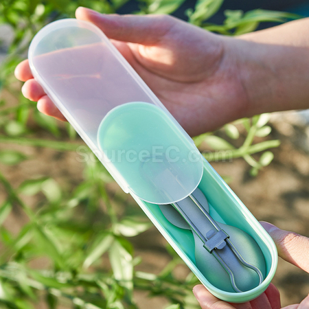 客製化露營鈦折疊餐具套裝禮品