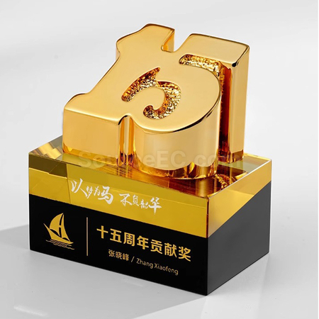 客製化樹脂水晶獎座禮品