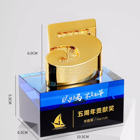 客製化樹脂水晶獎座禮品