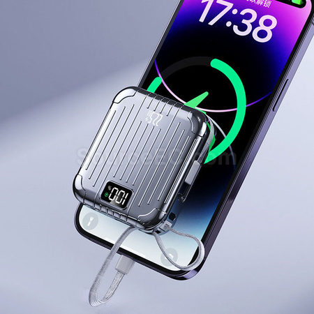 客製化自帶雙線行動電源禮品