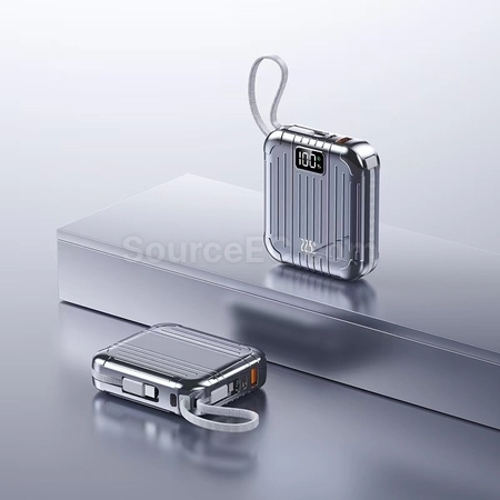 客製化自帶雙線行動電源禮品