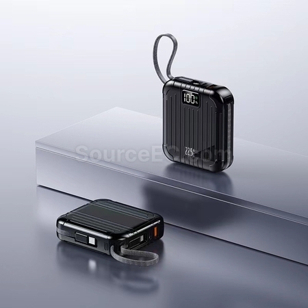 客製化自帶雙線行動電源禮品