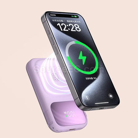 客製化磁吸雙線快充移動電源禮品