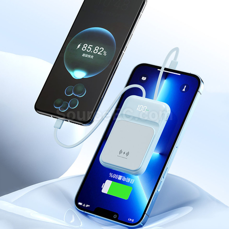 客製化磁吸帶線移動電源禮品