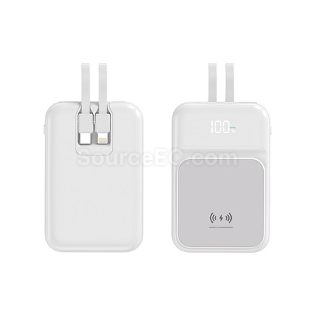 客製化磁吸帶線移動電源禮品