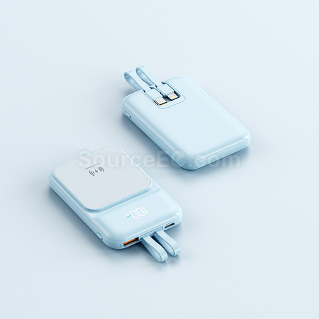 客製化磁吸帶線移動電源禮品