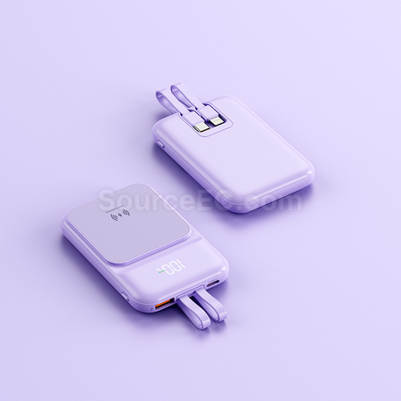 客製化磁吸帶線移動電源禮品