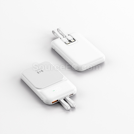 客製化磁吸帶線移動電源禮品
