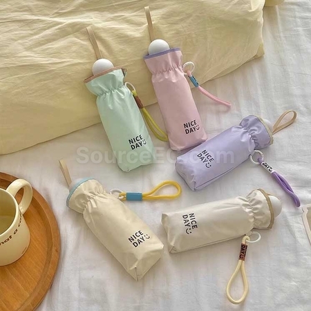 客製化口袋五摺彩膠晴雨傘禮品