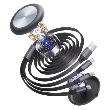 客製化超薄三合一伸縮充電線禮品