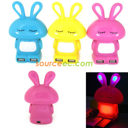 客製化兔仔USB HUB分享器禮品