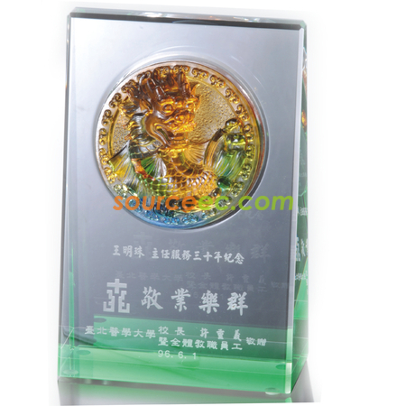 客製化琉璃水晶座禮品