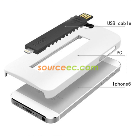 客製化iPhone6​​帶USB線保護殼禮品