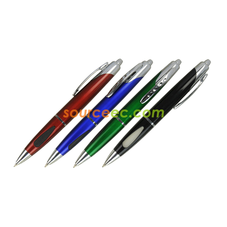 客製化實色按動圓珠筆禮品