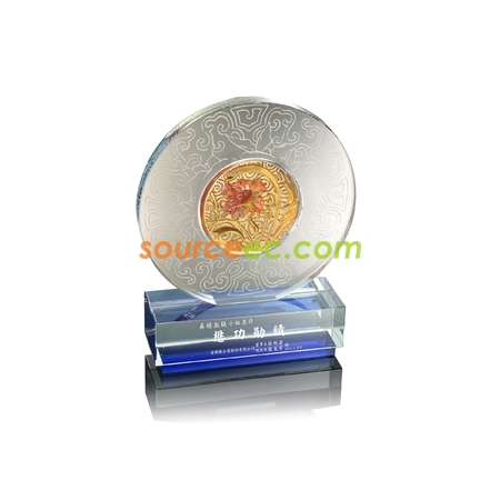 客製化琉璃水晶座禮品