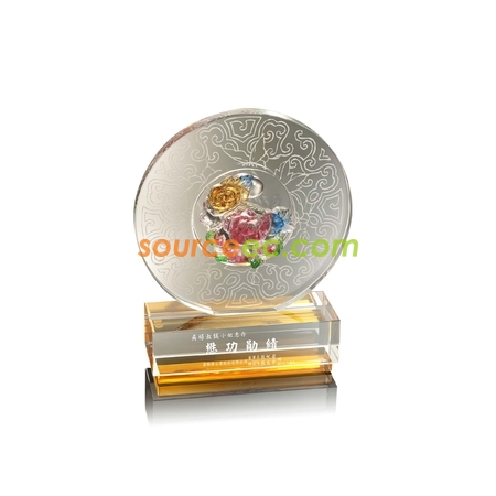 客製化琉璃水晶座禮品