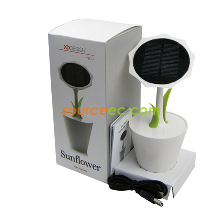 客製化Sunflower 太陽能花朵充電器禮品