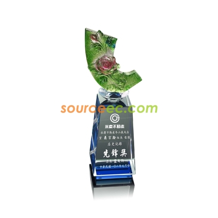 客製化琉璃水晶座禮品