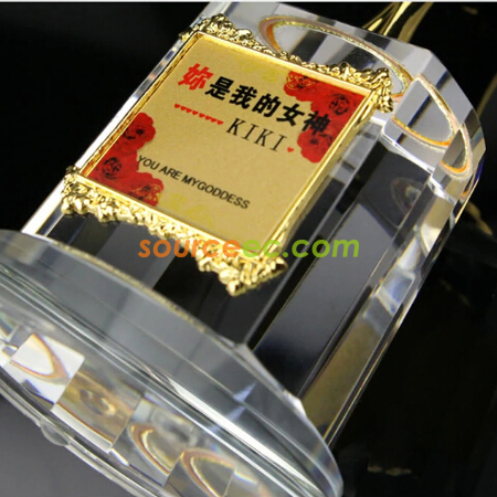 客製化金屬水晶座禮品