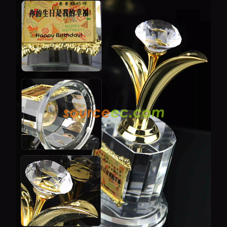 客製化金屬水晶座禮品