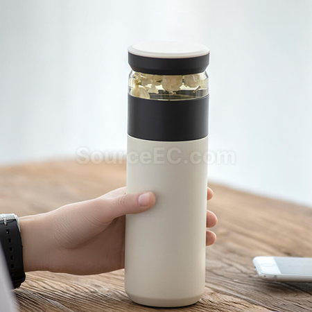 客製化攜帶式茶水分離保溫杯客製化禮品