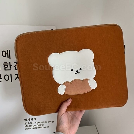客製化刺繡小熊平板電腦包禮品