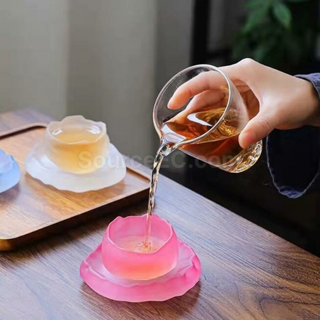 客製化磨砂琉璃初雪茶杯禮品