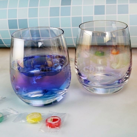 客製化炫彩蛋型玻璃杯禮品