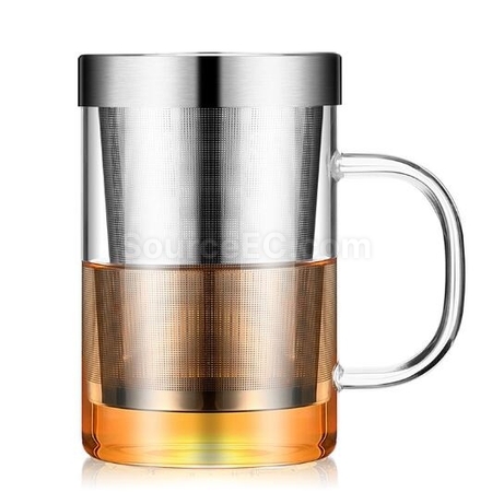 客製化帶茶隔玻璃杯禮品