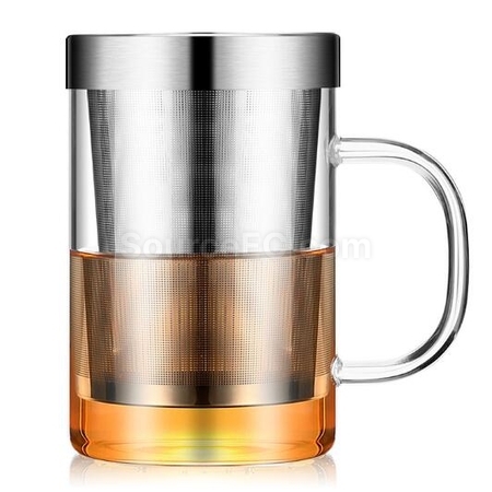 客製化帶茶隔玻璃杯禮品