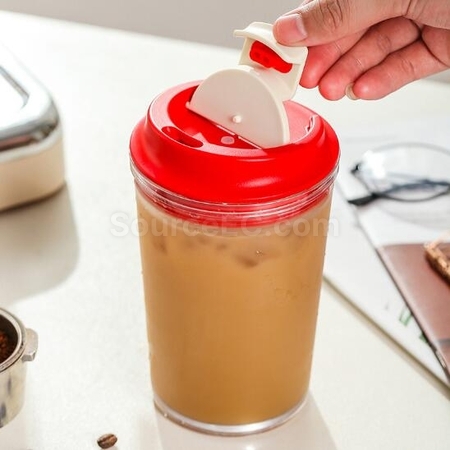 客製化430ML塑料咖啡杯禮品