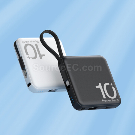 客製化迷你自帶線移動電源禮品