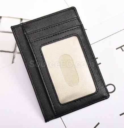 客製化RFID 十字纹真皮卡套禮品