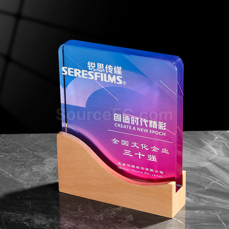 客製化木水晶獎座禮品