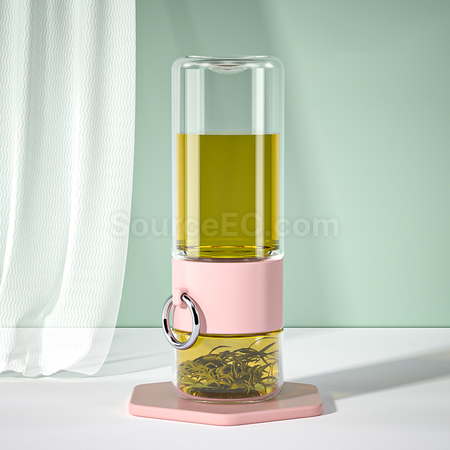 便攜式茶水分離玻璃杯