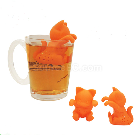 客製化貓咪矽膠泡茶器禮品