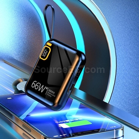 客製化便攜式自帶線手提快充移動電源禮品