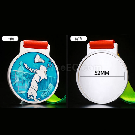 客製化羽毛球金屬獎牌禮品