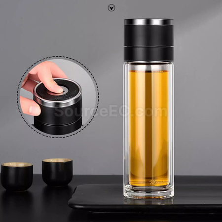 客製化按壓一鍵開啟玻璃杯禮品