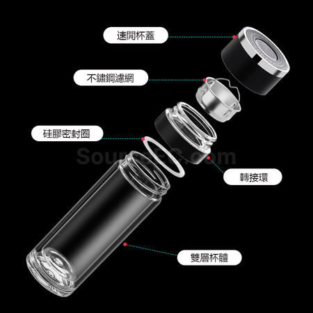 客製化按壓一鍵開啟玻璃杯禮品