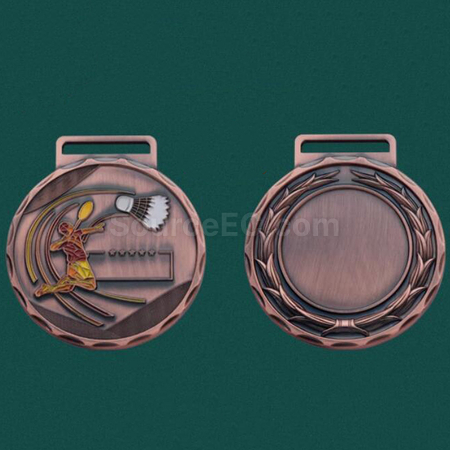 客製化羽毛球金屬獎牌禮品