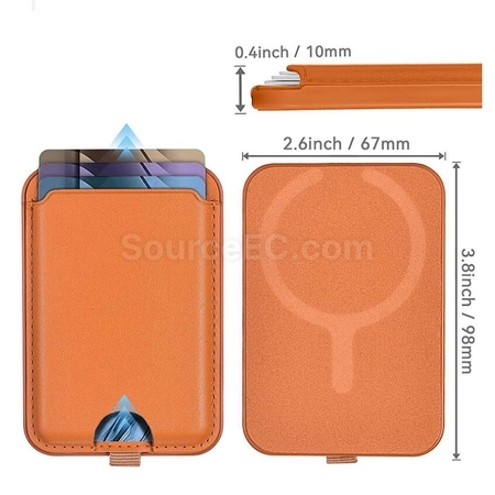 客製化皮質背貼式卡套手機支架禮品