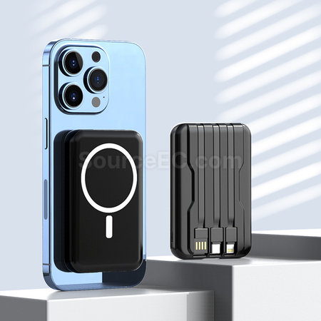客製化10000mAh自帶線移動電源禮品