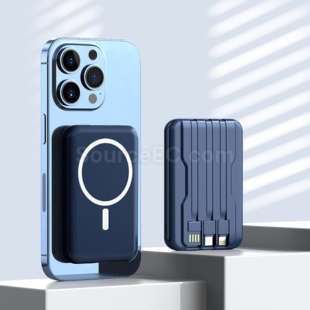 客製化10000mAh自帶線移動電源禮品