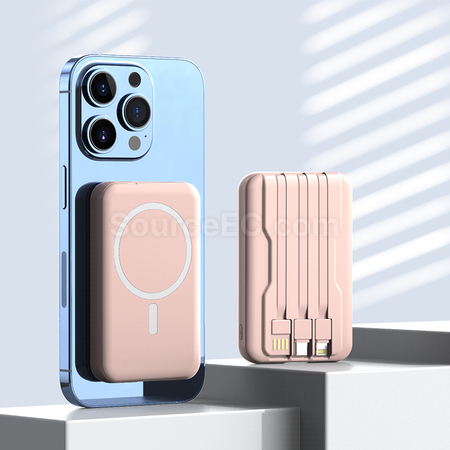 客製化10000mAh自帶線移動電源禮品