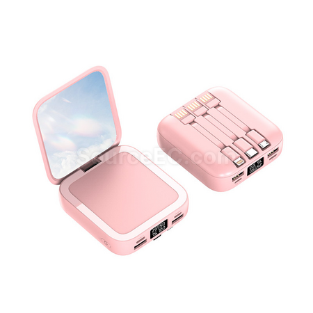 客製化迷你化妝鏡移動電源禮品