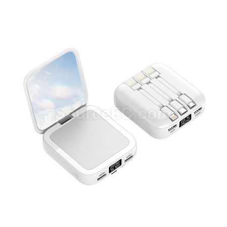 客製化迷你化妝鏡移動電源禮品