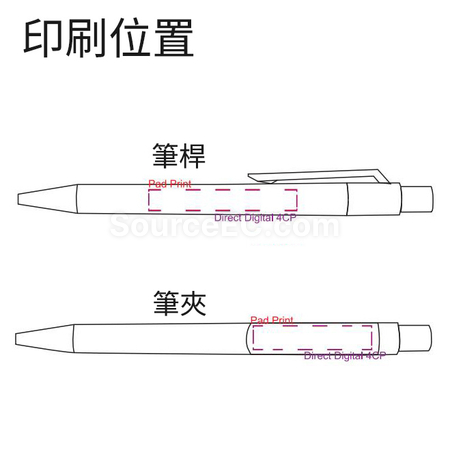 客製化按壓彩色塑膠廣告筆禮品