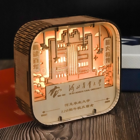客製化木質雕刻燈禮品